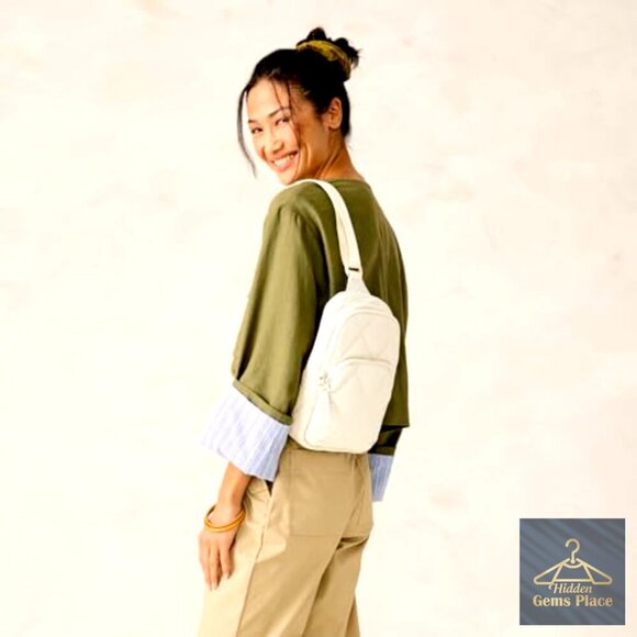 Featherweight Sling Backpack, Adjustable Strap, Water Repellent, 11x7x3 main image 4